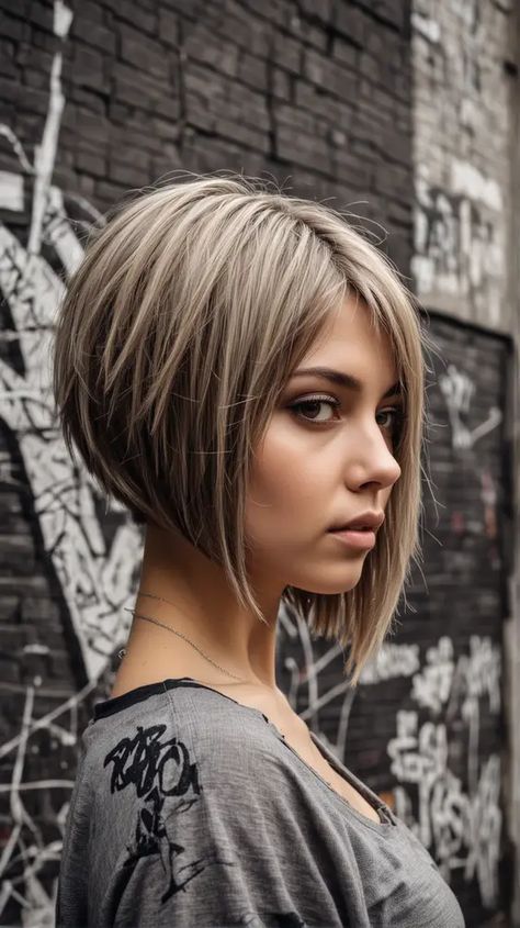 23 Discover the Trendiest Angled Bob Haircuts of 2024: Styles for Every Hair Type and Length One Side Bob Haircut, Asymmetrical Haircuts Medium, Side Part Asymmetrical Bob, Assymetrical Haircut Bob, Stacked Inverted Bob Haircuts, Fine Hair Bob Hairstyles, Funky Bob Hairstyles, Modern Pixie Haircut, Asymmetrical Lob