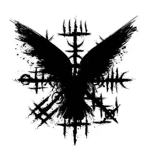 Arte Viking, Viking Tattoo Symbol, Tattoo Samples, Viking Symbol, Viking Raven, Rune Tattoo, Norse Tattoo, Raven Tattoo, Norse Pagan