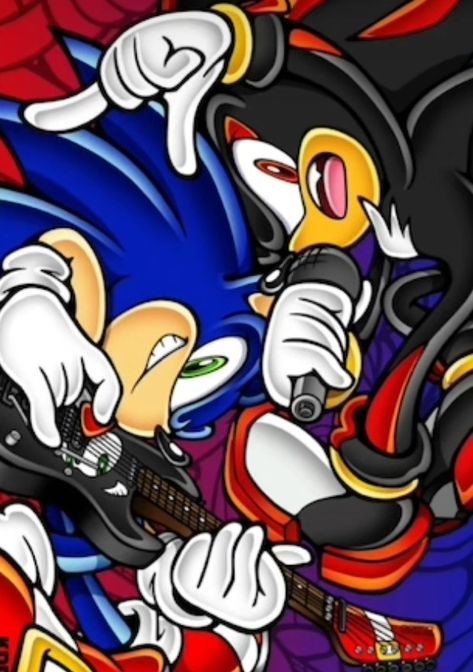 Sonic Wallpapers Y2k, Sonic With Guitar, Shadow The Hedgehog Pfp Y2k, Sonic The Hedgehog Aesthetic, Sonic Pfp Aesthetic, Sonic Pfp Y2k, Sonic And Shadow Wallpaper, Sonic Adventure Art, Sonic The Hedgehog Pfp