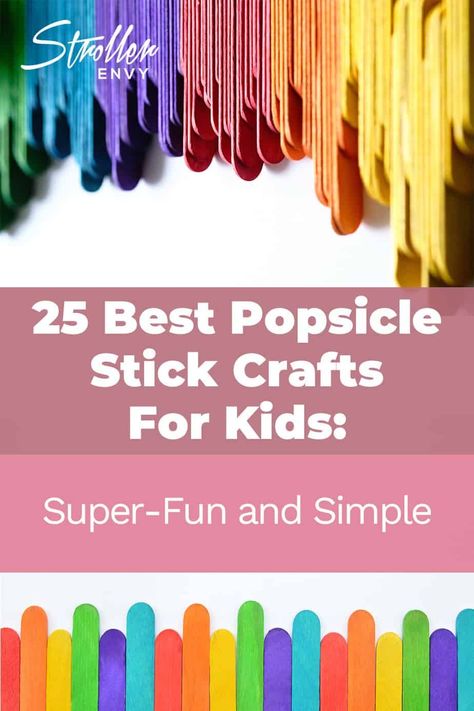 Crafts With Popsicle Sticks And Pom Poms, Colorful Sticks Activity, Colorful Popsicle Sticks Crafts, Icypole Stick Craft, Wooden Craft Sticks Ideas, Art Projects With Popsicle Sticks, Rainbow Popsicle Stick Crafts, Simple Popsicle Stick Crafts, Popsicklestickks Crafts