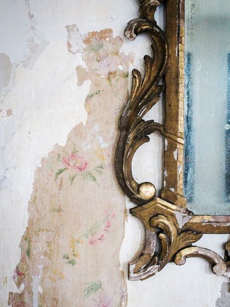 This Couple Struck Gold When They Decided to Restore Their Plaster Walls Old Plaster Walls, Plaster Repair, Victorian Room, Hall Wallpaper, Tan Paint, Antique Wallpaper, English Decor, Old Room, Manor Houses