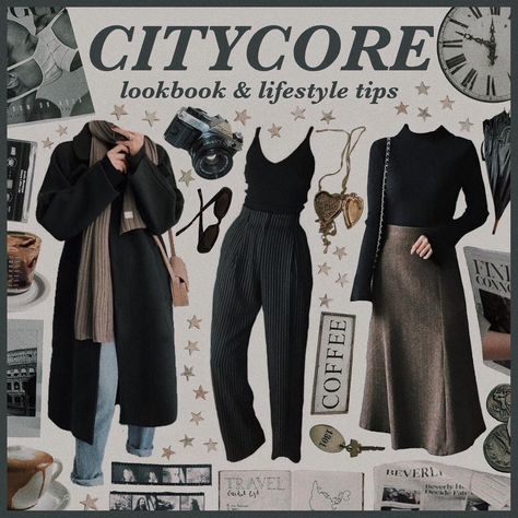 gabi on Instagram: “// citycore & urban academia are literally my dream aesthetics” Urban Dark Academia, Girly Academia Outfits, Dark Citycore Aesthetic, Citycore Outfit, Citycore Aesthetic Outfits, City Core Aesthetic, Urban Academia, Citycore Aesthetic, Goth Academia