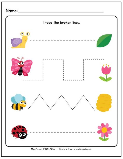 Tracing Lines Worksheets - https://tribobot.com Trace Lines Preschool Free Printable, Tracing Worksheets For Kindergarten, Tracing Lines Worksheets, Trace Line, Trace The Lines, Line Tracing Worksheets, Pre Writing Practice, Tracing Worksheets Free, Prewriting Skills