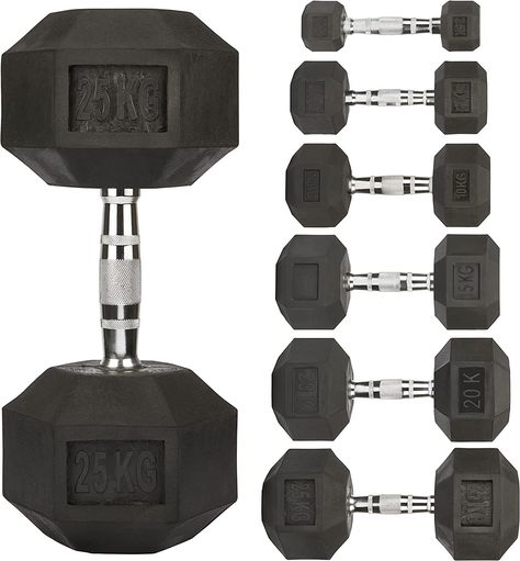 2x2.5Kg, 2x5Kg, 2x10Kg, 2x15Kg, 2x20Kg,2x25Kg Sets Hex Dumbbells, Gym Home, Hand Weights, Strength Training Equipment, Dumbbell Set, Free Weight, In Pairs, Training Equipment, Set Free