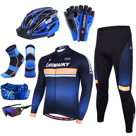 Mtb Jersey, Summer Sportswear, Summer Long Sleeve, Men Cycling, Sets Summer, Bicycle Clothing, Jersey Pants, Cycling Accessories, Bicycle Parts