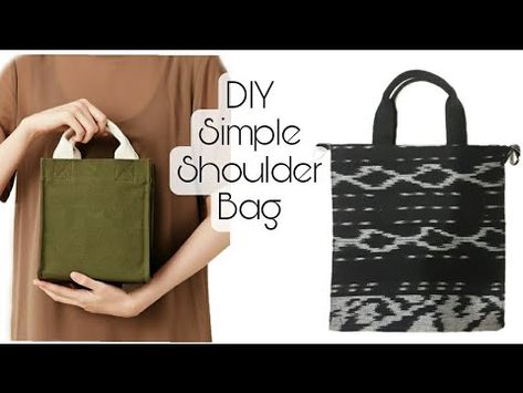 CARA MEMBUAT TAS SELEMPANG/ TAS BAHU/ DIY SHOULDER BAG / DIY SLING BAG || Cara Menjahit ||How to sew - YouTube Pola Jahitan Tas Tote Bag, Tas Kain Handmade, Diy Kain Perca, Diy Sling Bag, Tas Handmade, Simple Sling Bag, Diy Tas, Outfit Ideas Hijab, Diy Shoulder Bag