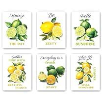 Lemon Canvas, Rustic Canvas Wall Art, Lemon Pictures, Embroidery Kitchen, Lemon Kitchen, Kitchen Decor Inspiration, Lemon Art, Fruit Wall Art, Lemon Decor