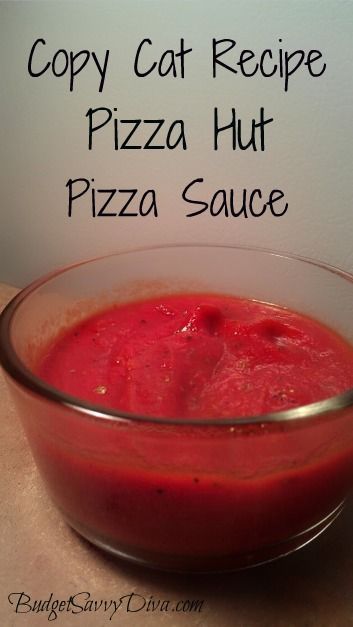 Pizza Hut Pizza Sauce, Pizza Hut Pizza, Copy Cat Recipe, Stuffed Crust, Pizza Sauce Recipe, Dried Basil, Pizza Sauce Homemade, Taco Dip, Copykat Recipes