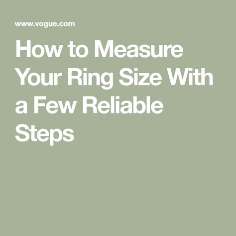 How to Measure Your Ring Size With a Few Reliable Steps Find Ring Size At Home, How To Measure Ring Size, Printable Ring Size Chart, Measure Ring Size, How To Measure Yourself, Local Jewelry, Do Exercise, How To Measure, Ring Sizer