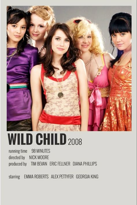 Wild Child Outfits, Freddie Kingsley, Wild Child Poster, Poppy Moore, Movie 2000s, Wild Child Movie, Y2k Movies, Robert Movie, Best Chick Flicks