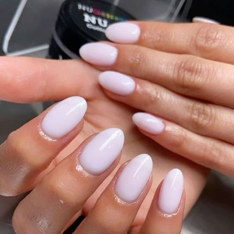 Nugenesis Dipping Powder Colors Pink, Round Dip Powder Nails, Light Pink Dip Powder Nails, Cute Dip Nails, Almond Dip Nails, Acrylic Nails Almond Shape, Light Colored Nails, Dip Nail Colors, Nails Accessories