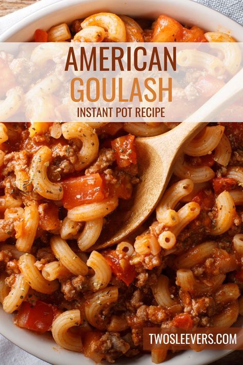 This Instant Pot American Goulash recipe combines tender pasta, savory ground beef, and a rich tomato sauce for a dish that will satisfy your taste buds and leave you wanting seconds. Goulash Recipes Crockpot, Ground Beef Instant Pot Recipes, Instant Pot Ground Beef Recipes, Instant Pot Goulash, Gluten Free Instant Pot Recipes, Gluten Free Instant Pot, American Goulash, Recipe Instant Pot, Goulash Recipe