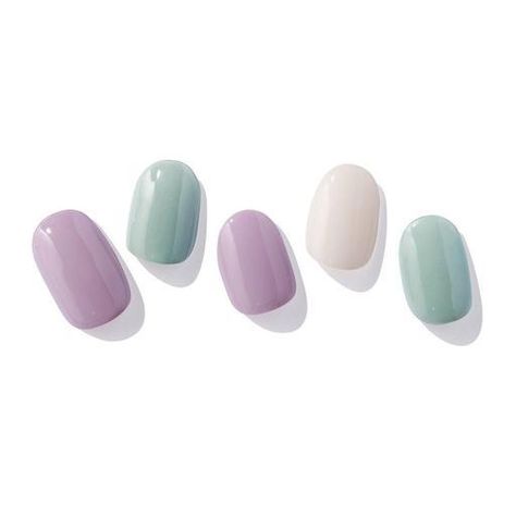 N Tahiti | VANITY TABLE Different Types Of Nails, Gel Nail Strips, Curve Design, Minimalist Nails, Mint Color, Pastel Purple, Nail Sizes, Vanity Table, Types Of Nails