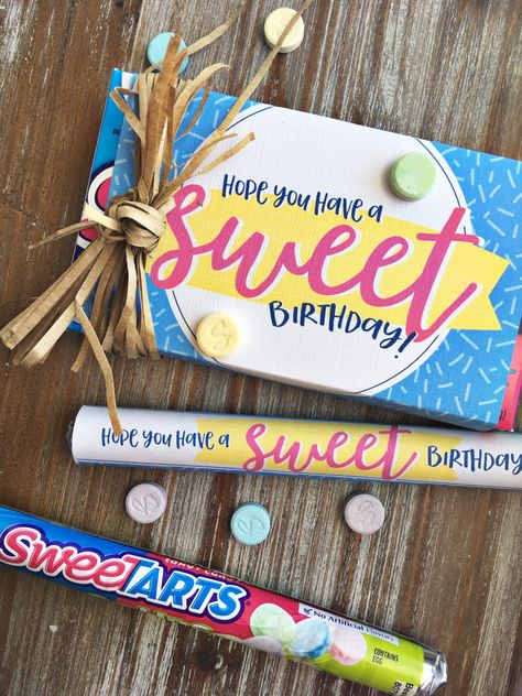 Birthday Gift Tag Free Printable - Hope you have a SWEET Birthday with SweeTarts @sweetarts #birthdaygift Free Printable Gift Tags Birthday, Free Birthday Gift Tags, Relief Society Birthday Gifts, Birthday Candy Poster, Birthday Tags Printable, Birthday Gift Tags Printable, Socks Fuzzy, Relief Society Birthday, Free Birthday Gifts