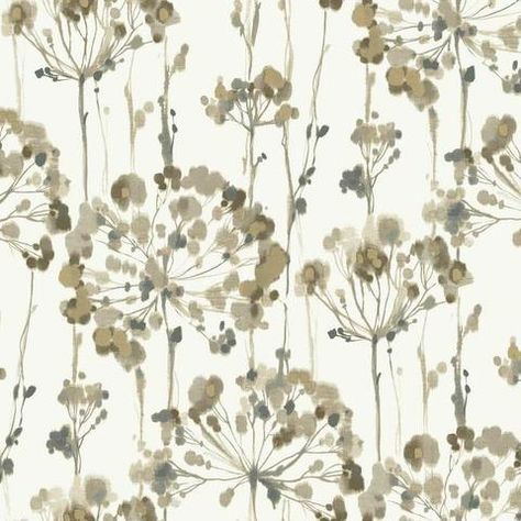 Flourish Wallpaper in Green design by Candice Olson for York Wallcoverings Candice Olson Wallpaper, Candice Olson, Contemporary Wallpaper, York Wallcoverings, Orange Design, Metallic Wallpaper, Orange Wallpaper, Botanical Wallpaper, Idea Board