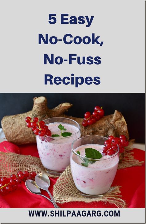 5 Easy No-Cook No-Fuss Recipes Nutella Milkshake, Strawberry Overnight Oats, Whole Wheat Pita, Portuguese Food, It's Too Hot, No Cooking, Food Experiences, Chocolate Shavings, Portuguese Recipes