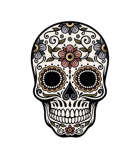 Day Of The Dead Skull Tattoo, Sugar Skull Art Drawing, Mexican Skull Tattoos, Sugar Skull Drawing, Sugar Skull Artwork, Skull Rug, Uv Tattoo, Skull Art Drawing, Sugar Skull Design