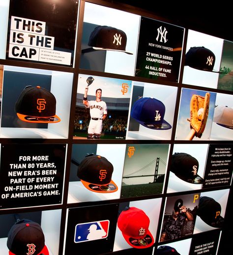 New Era Unveils New Retail Concept in Westfield Stratford by Checkland Kindleysides New Era Store, Westfield Stratford, Stratford London, New York Cap, Cap Store, Clothing Store Design, Cap Display, Retail Displays, Retail Concepts