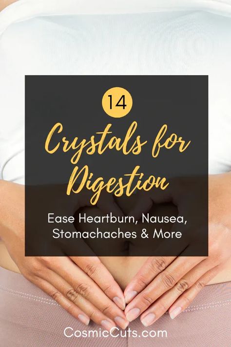 Let's delve into the fascinating topic of crystals for digestion to discover how they can be used to improve our gut health and aid in reducing stomachaches, constipation, indigestion, and more. #crystalsfordigestion #digestioncrystals #digestionstones https://cosmiccuts.com/blogs/healing-stones-blog/crystals-for-digestion Crystals For Gut Health, Crystals For Stomach Issues, Remedies For Indigestion, Home Remedies For Indigestion, Indigestion Remedies, Healing Crystals Decor, Easy To Digest Foods, Positive Energy Crystals, Healing Crystals Meanings