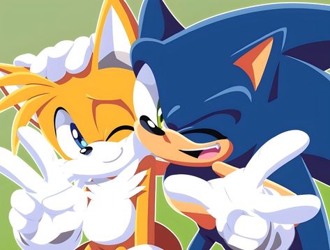 Sonic And Tails Fanart, Tails Fanart, Miles Tails Prower, Scenecore Art, Sonic And Tails, Shadow Sonic, Sonic Adventure 2, Brothers Art, Sonic Funny