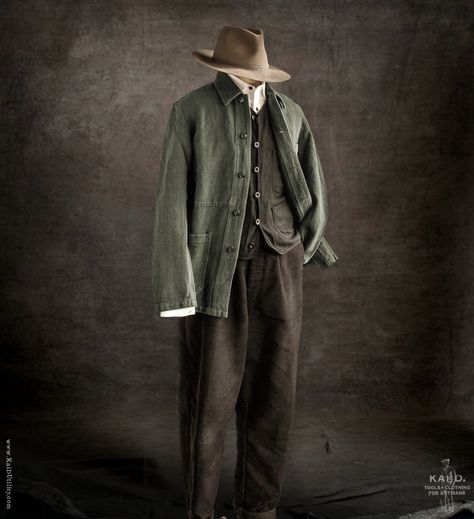 Edwardian Mens Fashion, Old Man Clothes, Countryside Outfit, Men Aesthetic Outfits, Farmer Outfit, Workwear Vintage, Vintage Mens Fashion, Dress For Success, Looks Style