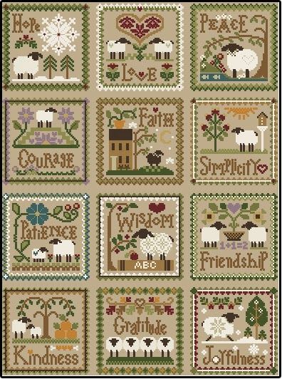 Sheep Cross Stitch, Cross Stitch Love, Pola Kristik, Cross Stitch Needles, Cross Stitch Samplers, Cross Stitch Animals, Needle Arts, A Cross, Cross Stitch Charts