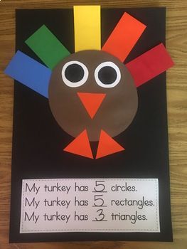 Preschool Thanks Giving Crafts, Thanksgiving Vpk Activities, Rectangle Turkey Craft, Tk Thanksgiving Crafts, November Art Ideas For Preschoolers, Triangle Turkey Preschool, November Crafts For Kindergarteners, November Classroom Crafts, Shape Turkey Crafts Preschool