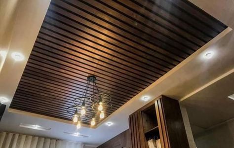 Soothing Bedroom Colors, Wood Slat Ceiling, Soothing Bedroom, Fall Ceiling, Pvc Ceiling Design, Small House Elevation, Pop False Ceiling Design, Pop Ceiling Design, Small House Elevation Design