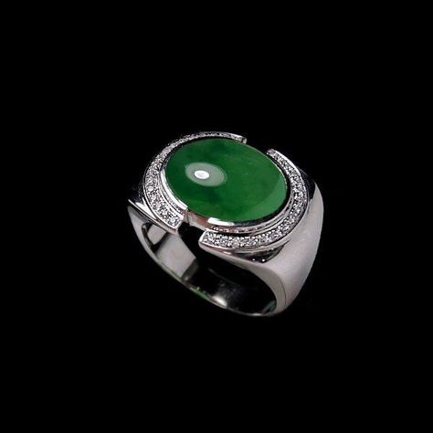 ABOUT KOOJADE. Material : 100% Genuine Natural "Grade A"Jadeite Jade. | eBay! Jade Men Ring, Jade Jewelry For Men, Jade Ring For Men, Mens Gold Chain Necklace, Man Rings, Jewelry Facts, Mens Ring Designs, Unique Ring Designs, Large Stone Rings