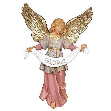 Fontanini, Nativity Figure, Gloria Angel, 7.5″ Scale Fontanini Nativity, Nativity Figures, Designer Names, Christopher Radko, List Of Artists, Nativity Set, Family Traditions, Program Design, Christmas Spirit