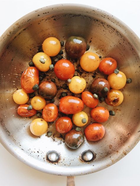 What to Do with End-of-Season Wrinkled, Soft Cherry Tomatoes | Kitchn Rice Ingredients, Food History, Pancakes And Waffles, Tomato Recipes, Beef Steak, Seasoning Recipes, Veggie Sides, Inspired Recipes, Fresh Tomatoes