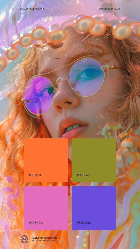 Unique Pantone Colors, Sweets Color Palette, Creative Colour Palette, Vibrant Colors Aesthetic, Bright Color Palettes, Bedroom Ideas For Women, Scheme Design, Business Fonts, Hex Color Palette