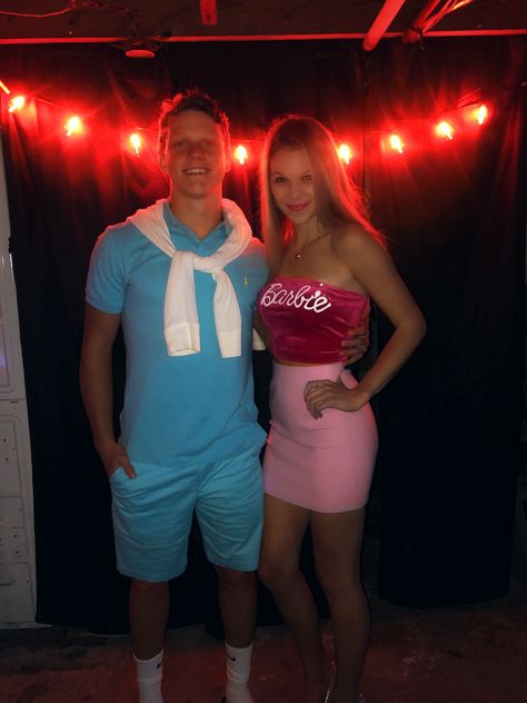 Halloween Couple Costumes Barbie And Ken, Black Barbie And Ken Costume Couple, Barbie Couple Outfit Ideas, Barbie And Ken Party Outfit, Barbie And Ken Inspired Outfits, Ken Party Outfit, Ken Outfits Halloween, Barbie And Ken Halloween Outfits, Cowgirl Barbie And Ken Costume