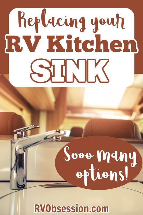 Rv Kitchen Sink Ideas, Rv Sink Ideas, Rv Sink Replacement, Camper Sink, Kitchen Sink Options, Replacing Kitchen Sink, Sink Options, Paint Rv, Kitchen Sink Sizes