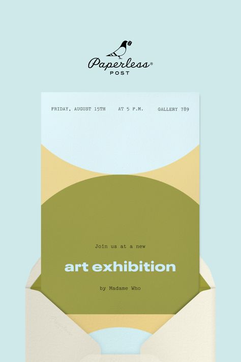 Hosting an art exhibition? Tell loved ones, colleagues, and the community with our customizable art exhibit invitations. RSVP tracking is always included. Art Exhibit Invitation, Event Invitation Design Creative, Exhibition Invitation Card, Art Exhibition Invitation, Exhibition Invitation, Business Events Invitation, Monkey Bar, Coffee Book, Event Invitations