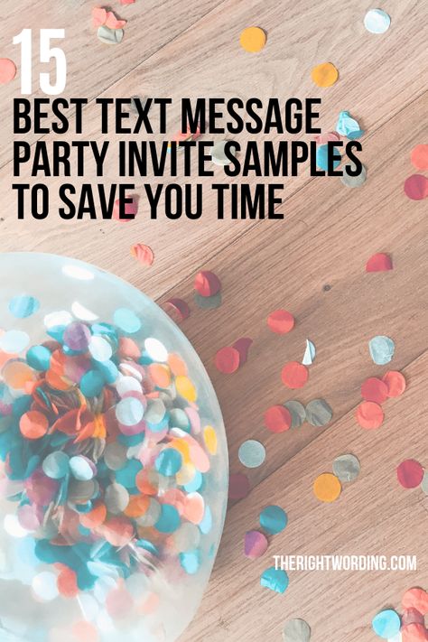 15 Best Text Message Party Invitations Samples To Help Save You Time #party #partyplannning #partyinvites #partyinvitations Sentimental Party Ideas, Creative Party Invitations, Byob Party Invitations, Free Online Invitations, Party Reminder Message, Birthday Party Invite Wording Ideas, Last Minute Invite Quotes, Birthday Invites Ideas, Digital Party Invitations