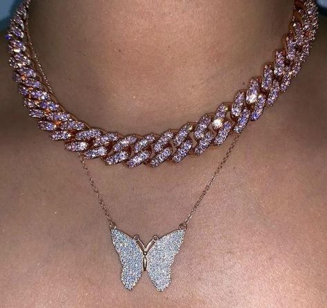 (1) BUTTERFLY PENDANT (CAN BE PAIRED WITH CUBAN,ROPE OR TENNIS) – DAZZLEISH Cuban Link Choker, Cuban Link Necklace, Miami Cuban Link Chain, Ice Princess, Diamond Necklaces, Tennis Necklace, Silver 925 Necklace, Chain Choker Necklace, Hip Hop Jewelry