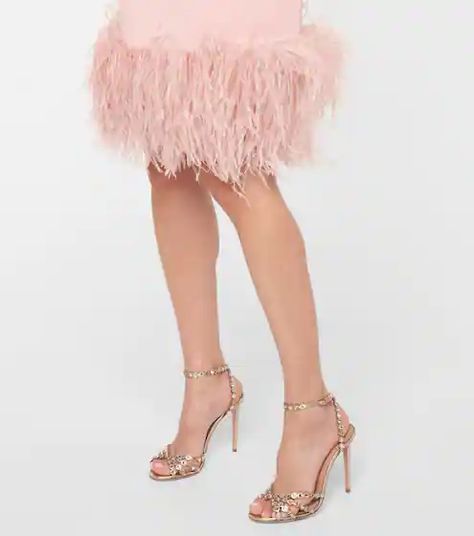 Aquazzura - Women's Shoes & Heels at Mytheresa Aquazzura Tequila, Aquazzura Heels, Aquazzura Shoes, Light Copper, Embellished Sandals, Evening Shoes, Heels Sandals, Suede Ankle Boots, Designer Heels