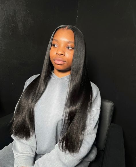 Sew In Straight Hair, Hair Plugs, Sew In Hairstyles, Black Ponytail Hairstyles, Quick Natural Hair Styles, Travel Hairstyles, Quick Weave Hairstyles, Braided Cornrow Hairstyles, Dyed Hair Inspiration