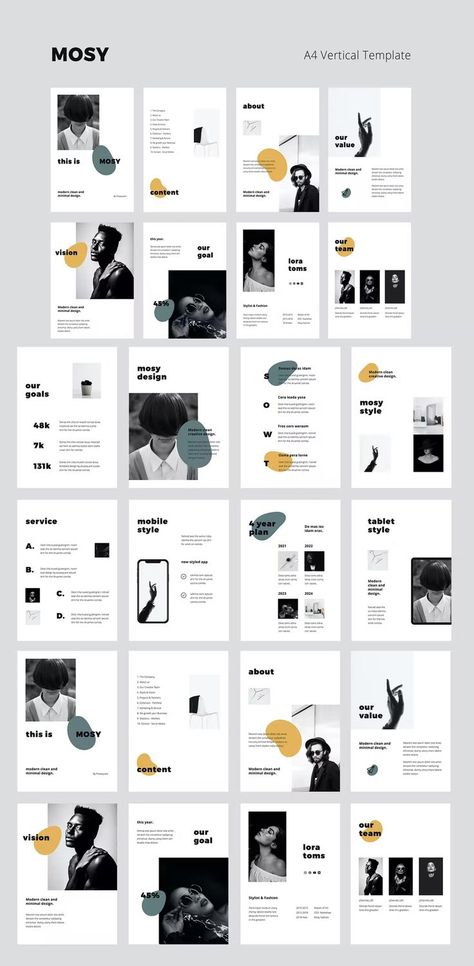 Vertical Magazine Layout, Vertical Powerpoint Template, A4 Presentation Design, Vertical Presentation Design, Catalog Layout, Press Kits, Catalogue Layout, Presentation Slides Design, Modern Presentation