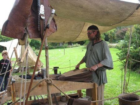 Viking Tent, Blacksmith Workshop, Medieval Fair, Medieval Crafts, Medieval Festival, Blacksmith Forge, Blacksmith Tools, Anvils, Medieval Village