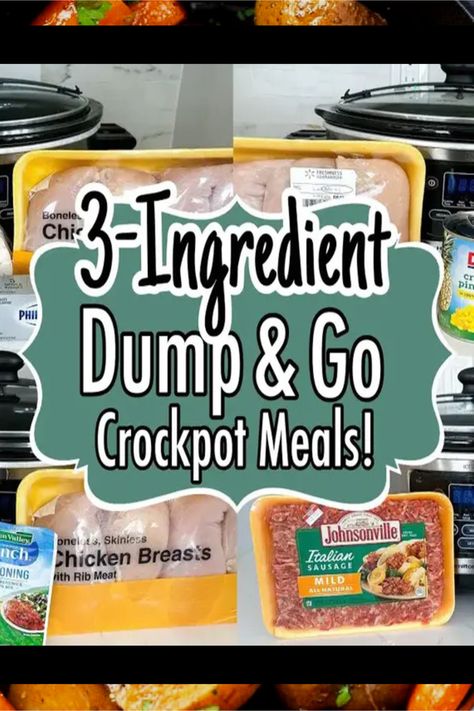 crockpot recipes easy dinner cheap slow cooker dump meals 3-Ingredient dump n go crockpot meals from No Mess Low prep Easy Crockpot Dump and go dinners I Wish I Made YEARS Ago Easy Crockpot Dump Meals, Dump And Go Crockpot, Crockpot Dump Recipes, Julia Pacheco, Crockpot Recipes Cheap, Crockpot Roast Recipes, Delicious Slow Cooker Recipes, Easy Crockpot Dinners, Crockpot Dinners