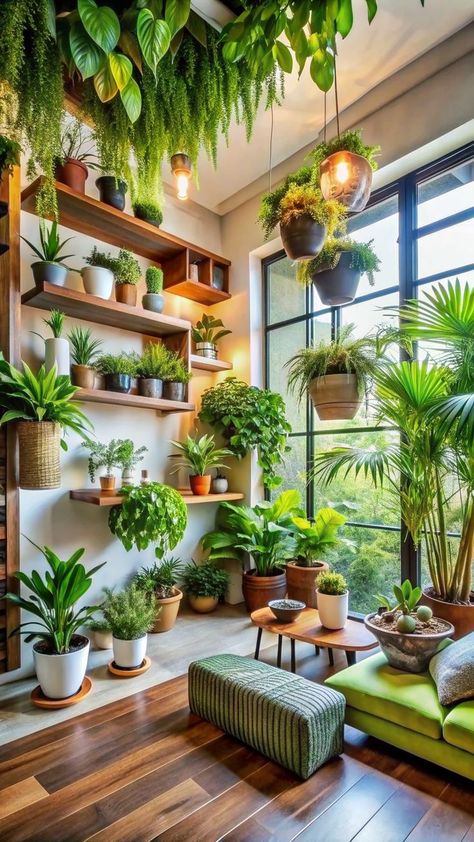 Deco Jungle, Living Room Plants, Plant Decor Indoor, Bedroom Plants, Apartment Balcony Decorating, House Plants Decor, Room With Plants, House Plants Indoor, Interior Garden