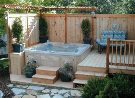 Hot Tub Privacy, Hot Tub Landscaping, Hot Tub Patio, Hot Tub Designs, Hot Tub Gazebo, Patio Layout, Hot Tub Deck, Hot Tub Backyard, Hot Tub Garden