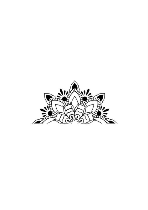 Mandala Face Tattoo Design, Dainty Mandala Tattoo, Mandala Face Tattoo, Half Mandala Drawing, Half Mandala Tattoo Design, Mandala Tattoo Hand, Mandala Flower Tattoo, 108 Tattoo, Simple Mandala Tattoo