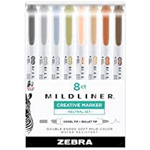 Mildliner Highlighters, Journaling Writing, Pastel Highlighter, Best Highlighter, Zebra Mildliner, Technical Pen, Highlighter Set, Perfect Planner, Highlighters Markers