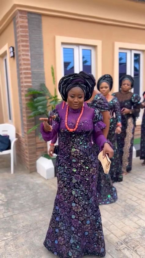 Beautiful ladies 🥰| Yorùbá wedding in 2022 | African traditional dresses, African attire, African dress Shadda And Lace Combination, Ladies Asoebi Styles, Sample Lace Styles Nigeria, A Line Gown Lace Aso Ebi, 3yards Lace Styles, Owambe Dresses For Women, Lace Styles For Asoebi Ladies, Latest Lace Gown Styles For Ladies, Aso Adura Garment Styles For Ladies