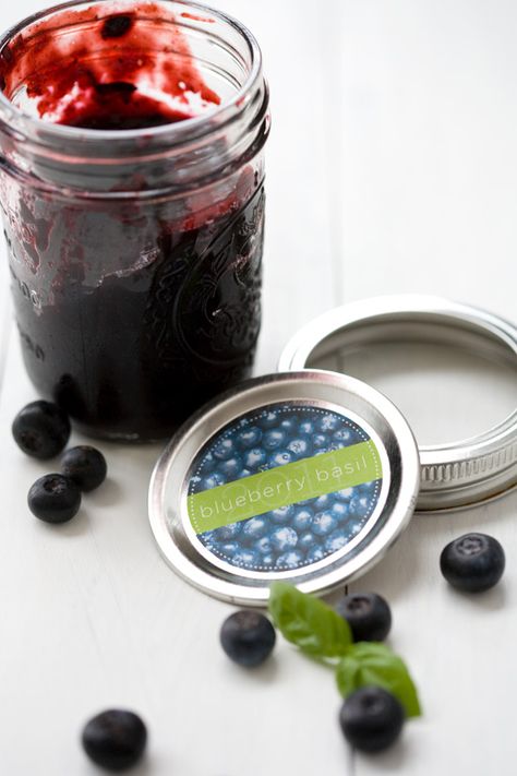 Basil Jam, Blueberry Preserves, Blueberry Basil, Canning 101, Canning Jam, Canning Tips, Easy Meal Ideas, Cheesy Bacon, Blueberry Jam