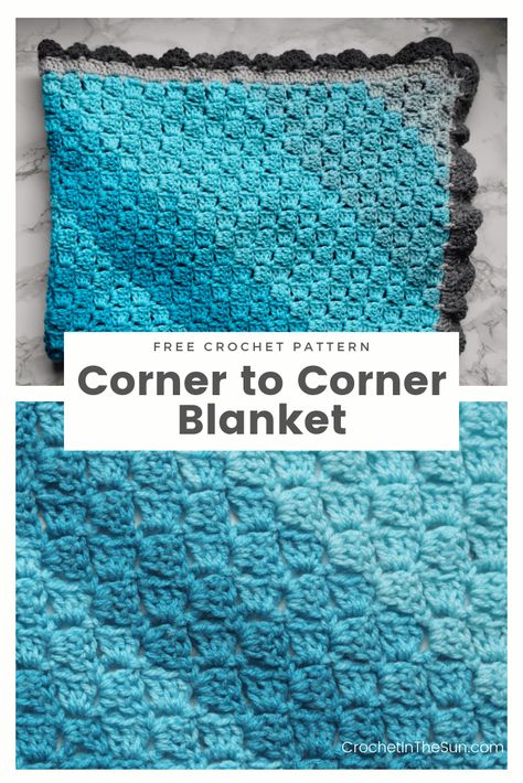 Crochet Borders For Blankets, Corner Crochet Blanket, Corner To Corner Blanket, Corner To Corner Crochet Blanket, Blanket Border, Corner To Corner Crochet Pattern, Crochet Blanket Border, Crochet C2c Pattern, C2c Crochet Pattern Free