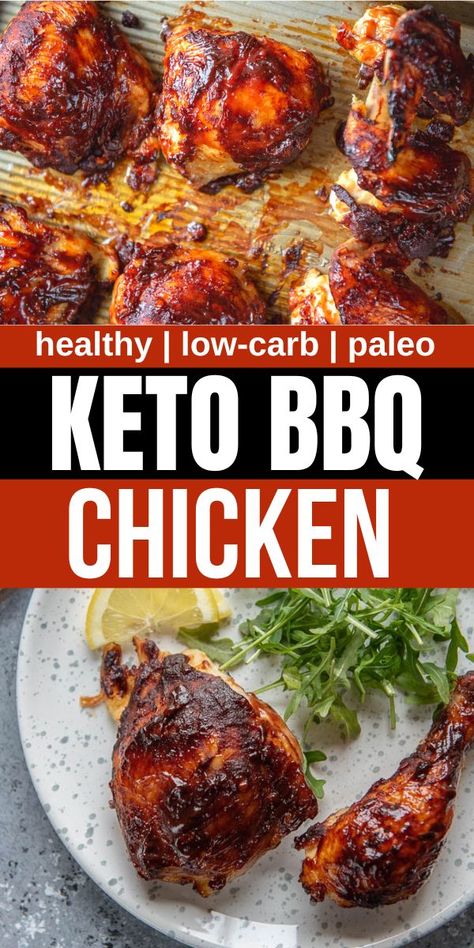 Oven Barbecued Chicken Bbq Chicken On The Grill, Paleo Bbq Chicken, Healthy Bbq Chicken, Keto Bbq Chicken, Oven Barbecue Chicken, Oven Bbq Chicken, Chicken On The Grill, Healthy Hamburger, Paleo Bbq